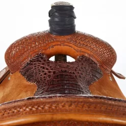 NRS Used 15.5in Bar H Equine Team Roper -Equestrian Supplies Sale 01 1067TR 03