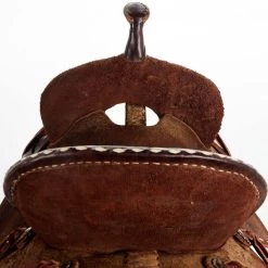 NRS Used 14.5in STS Saddlery Barrel Saddle -Equestrian Supplies Sale 02 424BR 03