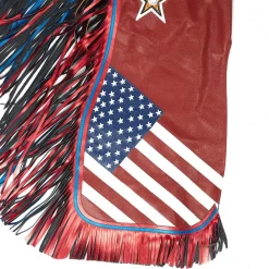Jerry Beagley Braiding Co. Regular Adult Chap W/Flag -Equestrian Supplies Sale 1001RF 4
