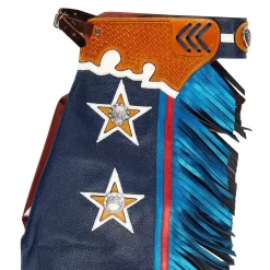 Jerry Beagley Braiding Co. Child/Peewee Chaps W/Flag -Equestrian Supplies Sale 1003F 2