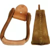 NRS Rawhide Covered 4in. Angled Roper Stirrup