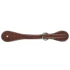 Professionals Choice Mens Chestnut Sagebrush Basketweave Spur Straps