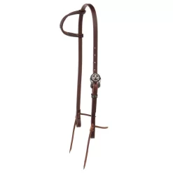 Cowperson Tack 5/8' Three Crosses Antique Buckle Slide Ear Headstall