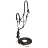 Mustang Nylon Loping Rope Halter W/Split Reins