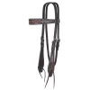Circle Y Saddlery Dark Flash Arizona Flower Browband Headstall