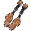 Rafter T Ranch Company Tooled Sunflower Kids Spur Straps