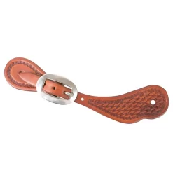 Martin Saddlery Chestnut Skirting Mini Basket Stamp Spur Straps