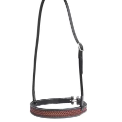 Professionals Choice Chestnut/Black Basketweave Noseband