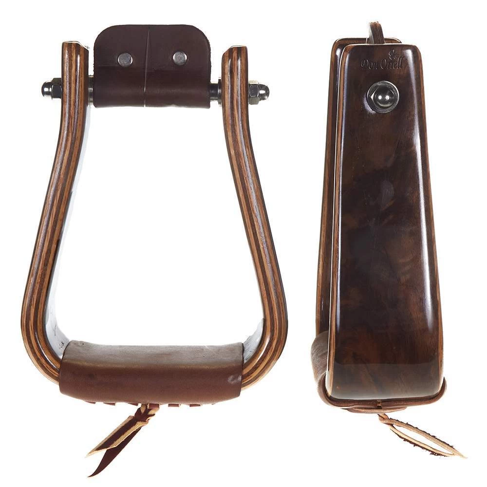 Don Orrell 3 Inch Deep Roper Walnut Stirrup 1 Don Orrell 3 Inch Deep Roper Walnut Stirrup