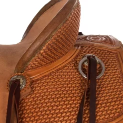 Nrs Competitors Natural 1/2 Breed Basket Stamp Olin Young Ranch Roper Saddle -Equestrian Supplies Sale 1410329 31