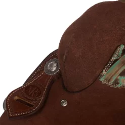 Nrs Competitors NRS Competitor Series Chocolate Youth Roughout Barrel Racing Saddle -Equestrian Supplies Sale 1411897Y 4