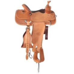 Nrs Competitors NRS 1/2 Breed Natural Windmill With Choc Bulhide Seat Team Roping Saddle -Equestrian Supplies Sale 1412128 2