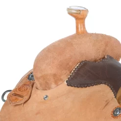 Nrs Competitors Natural Roughout Bullhide Seat Youth Team Roping Saddle -Equestrian Supplies Sale 1412136Y 41