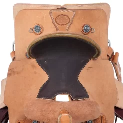 Nrs Competitors Natural Roughout Bullhide Seat Youth Team Roping Saddle -Equestrian Supplies Sale 1412136Y 51