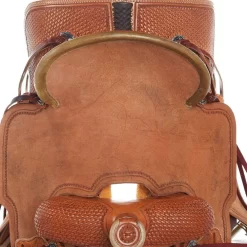 Nrs Competitors Natural 1/2 Breed Basket Stamp Youth Team Roping Saddle 9 Nrs Competitors Natural 1/2 Breed Basket Stamp Youth Team Roping Saddle -Equestrian Supplies Sale 1412188 05