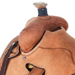 NRS Roughout Seat Rig With Border Tooling Low Moose -Equestrian Supplies Sale 1413028 03