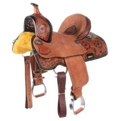 Tough 1 10in. Dublin Youth Barrel Saddle