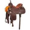 Martin Saddlery 1/2 Breed Basket Chocolate Stingray Barrel Saddle