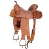 Tomahawk 1/2 Breed Rose Floral Barrel Saddle