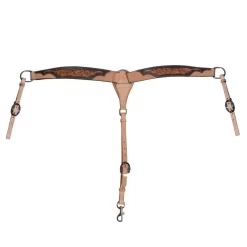 Professionals Choice Black Floral Roughout Breast Collar