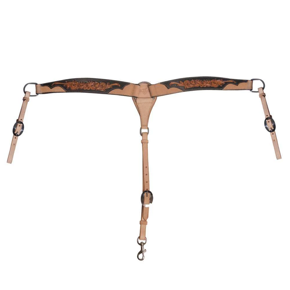 Professionals Choice Black Floral Roughout Breast Collar 1 Professionals Choice Black Floral Roughout Breast Collar