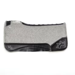 Best Ever Pads Kush Fleesar 3/4 Inch Felt Fleece Bottom Saddle Pad With Black Wear Leathers