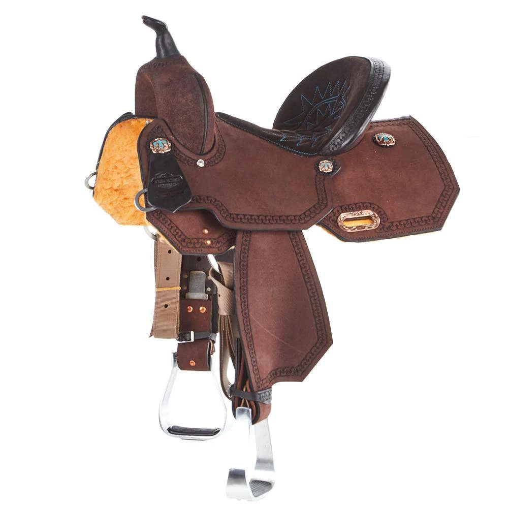 High Horse High Horse Lindale 13 Inch Chocolate Roughout Barrel Saddle 1 High Horse High Horse Lindale 13 Inch Chocolate Roughout Barrel Saddle