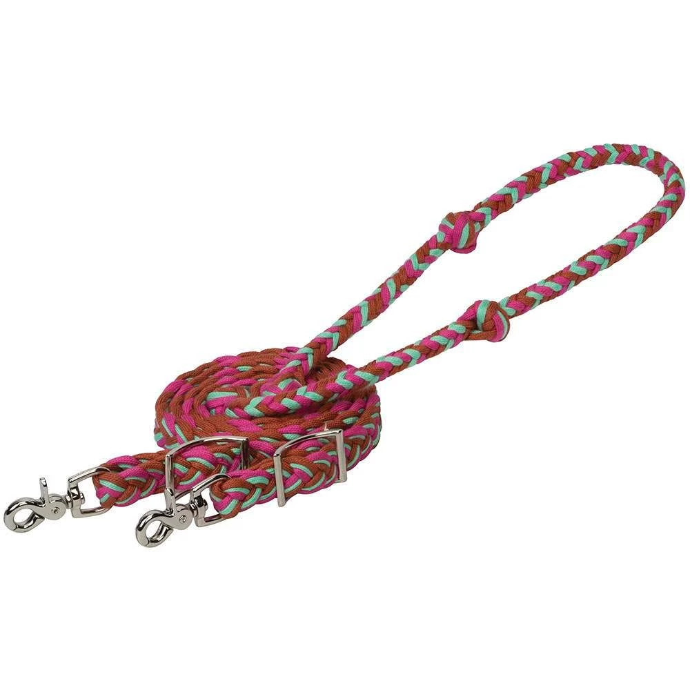 Weaver Leather Ecoluxe Bamboo 8ft Flat Barrel Reins 1 Weaver Leather Ecoluxe Bamboo 8ft Flat Barrel Reins