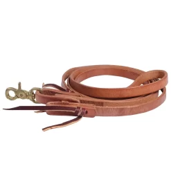 Professionals Choice 5/8in X 8ft Herman Oak Leather Roping Rein With Waterloops