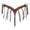 NRS Tack Roughout Rawhide Laced Tassel Breast Collar