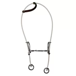 Professionals Choice Rope Headstall 3 Piece Snaffle Gag Bit