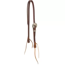 Cowperson Tack Slit Ear With Antique Flower Headstalls
