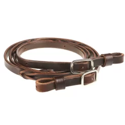 Martin Saddlery 5/8in Barrel Reins With Blood Twists