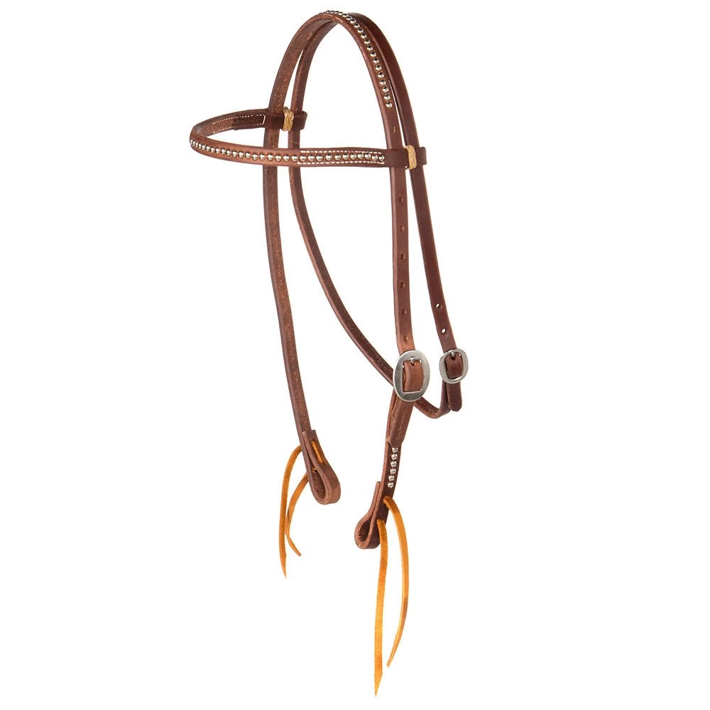 Cowperson Tack Dotted Browband Headstall 1 Cowperson Tack Dotted Browband Headstall