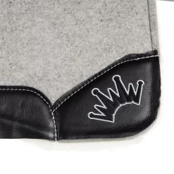 Best Ever Pads Kush Fleesar 3/4 Inch Felt Fleece Bottom Saddle Pad With Black Wear Leathers -Equestrian Supplies Sale KUSH 34 SBLK FLC 03