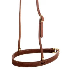 NRS 1in Oiled Harness Noseband W/ Hanger 3 NRS 1in Oiled Harness Noseband W/ Hanger -Equestrian Supplies Sale NB324 O 1