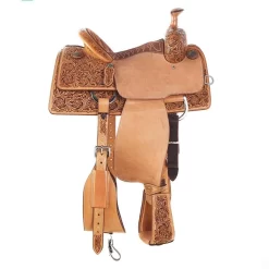 Martin Saddlery Martin Natural Antique Nutmeg Suede Seat Team Roper -Equestrian Supplies Sale NRS 6745 1