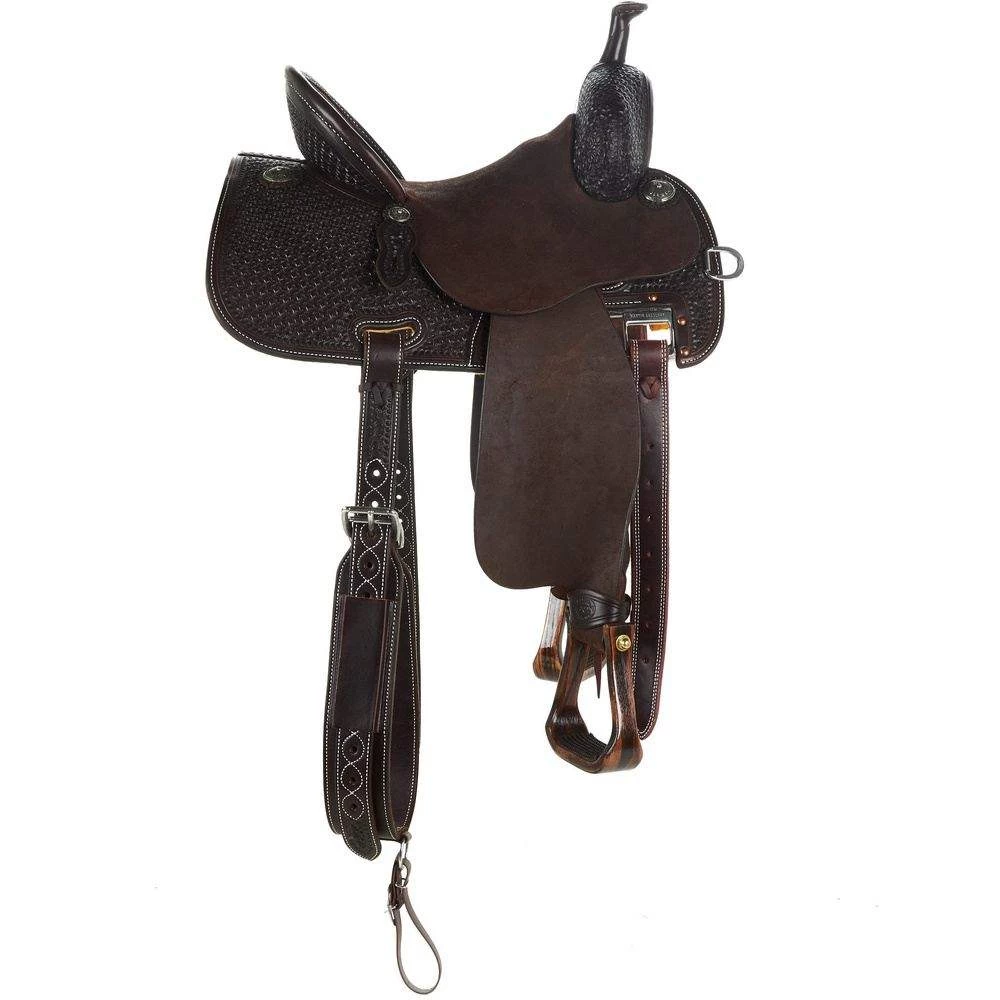 Martin Saddlery Chocolate Crown C 1/2 Breed Barrel Saddle 2 Martin Saddlery Chocolate Crown C 1/2 Breed Barrel Saddle - Image 2