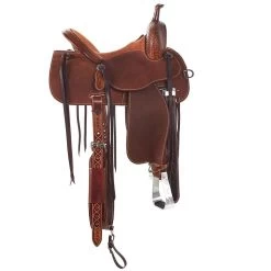 Martin Saddlery Martin Crown C Natural Weathered Antique Waffle With Rust Suede Seat -Equestrian Supplies Sale NRS 97 7475 1