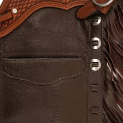 NRS Day Worker Dark Brown Chap -Equestrian Supplies Sale NRS BLCDBN 2