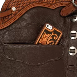 NRS Day Worker Dark Brown Chap -Equestrian Supplies Sale NRS BLCDBN 3