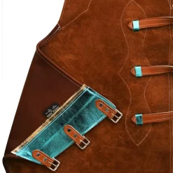 Saddle Barn Tack Brown Turquiose And Gold Rodeo Chaps -Equestrian Supplies Sale SB27 10BTG 4