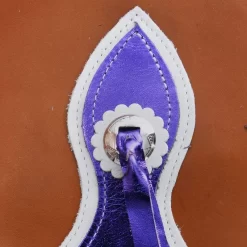 Saddle Barn Tack Youth Contender Tan And Purple Chaps 6 Saddle Barn Tack Youth Contender Tan And Purple Chaps -Equestrian Supplies Sale SB27 47BTP 3