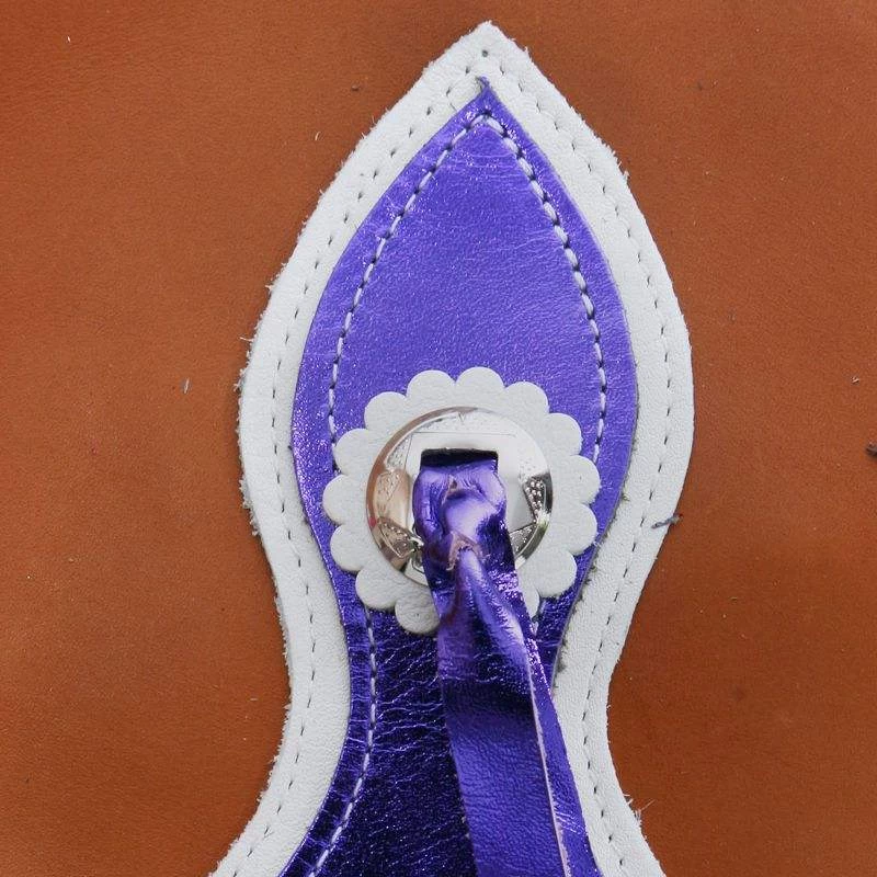 Saddle Barn Tack Youth Contender Tan And Purple Chaps 3 Saddle Barn Tack Youth Contender Tan And Purple Chaps - Image 3