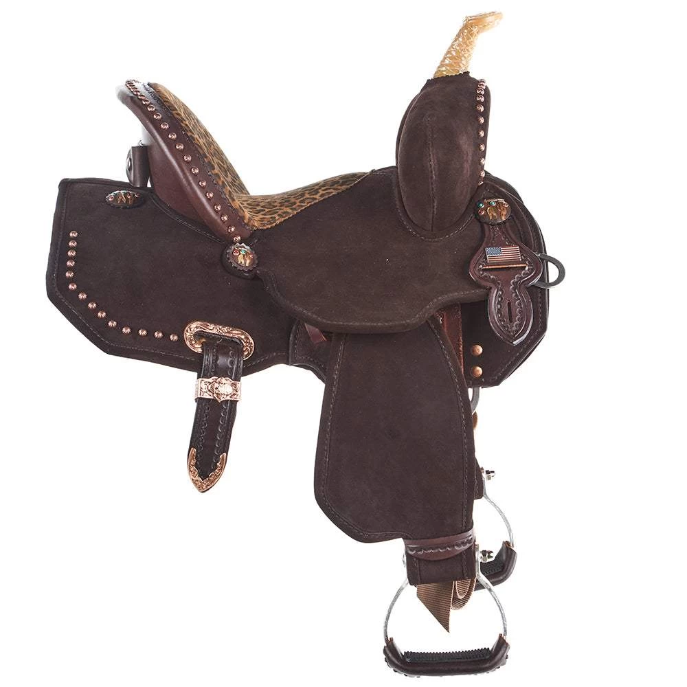 Circle Y Saddlery Josey Mitchell Lightweight Lightspeed 12 Inch Barrel Saddle 2 Circle Y Saddlery Josey Mitchell Lightweight Lightspeed 12 Inch Barrel Saddle - Image 2