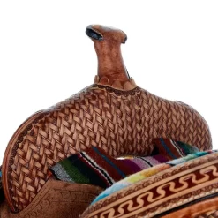 Tough 1 13in. Woven Serape Seat Barrel Saddle -Equestrian Supplies Sale SR1610 32