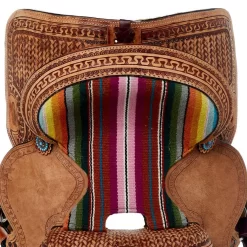 Tough 1 13in. Woven Serape Seat Barrel Saddle -Equestrian Supplies Sale SR1610 42