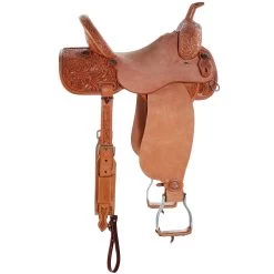 Tomahawk 1/2 Breed Rose Floral Barrel Saddle 8 Tomahawk 1/2 Breed Rose Floral Barrel Saddle -Equestrian Supplies Sale TH 014 04